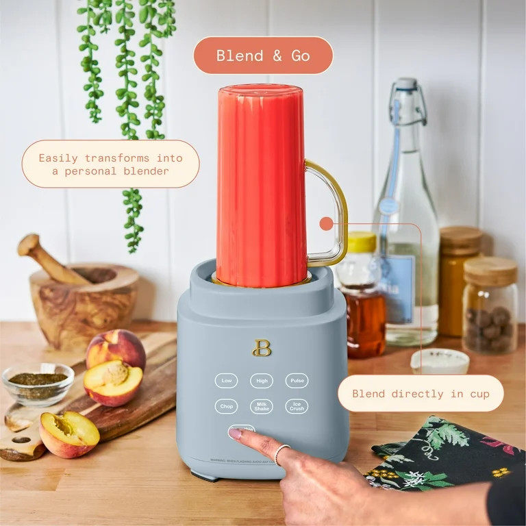 Beautiful PowerExact Blender System, Cornflower Blue by Drew Barrymore - Walmart.com | Walmart (US)
