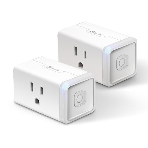 Kasa Smart Plug Mini 15A, Apple HomeKit Supported, Smart Outlet Works with Siri, Alexa & Google Home, UL Certified, App Control, Scheduling, Timer, 2.4G WiFi Only, 2 Count (Pack of 1) (EP25P2), White | Amazon (US)