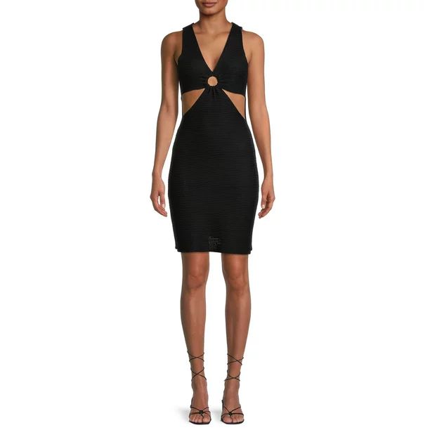 Madden NYC Juniors' Cut Out Ring Detail Crochet Dress - Walmart.com | Walmart (US)