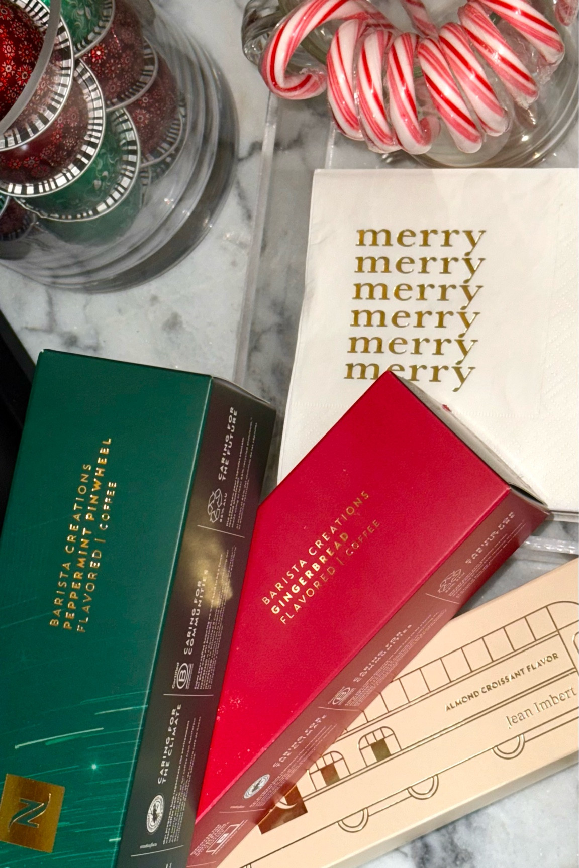 Christmas coffee nook🎅🏼❤️✨ Holiday coffee, nespresso capsules

#LTKHoliday #LTKSeasonal #LTKGiftGuide