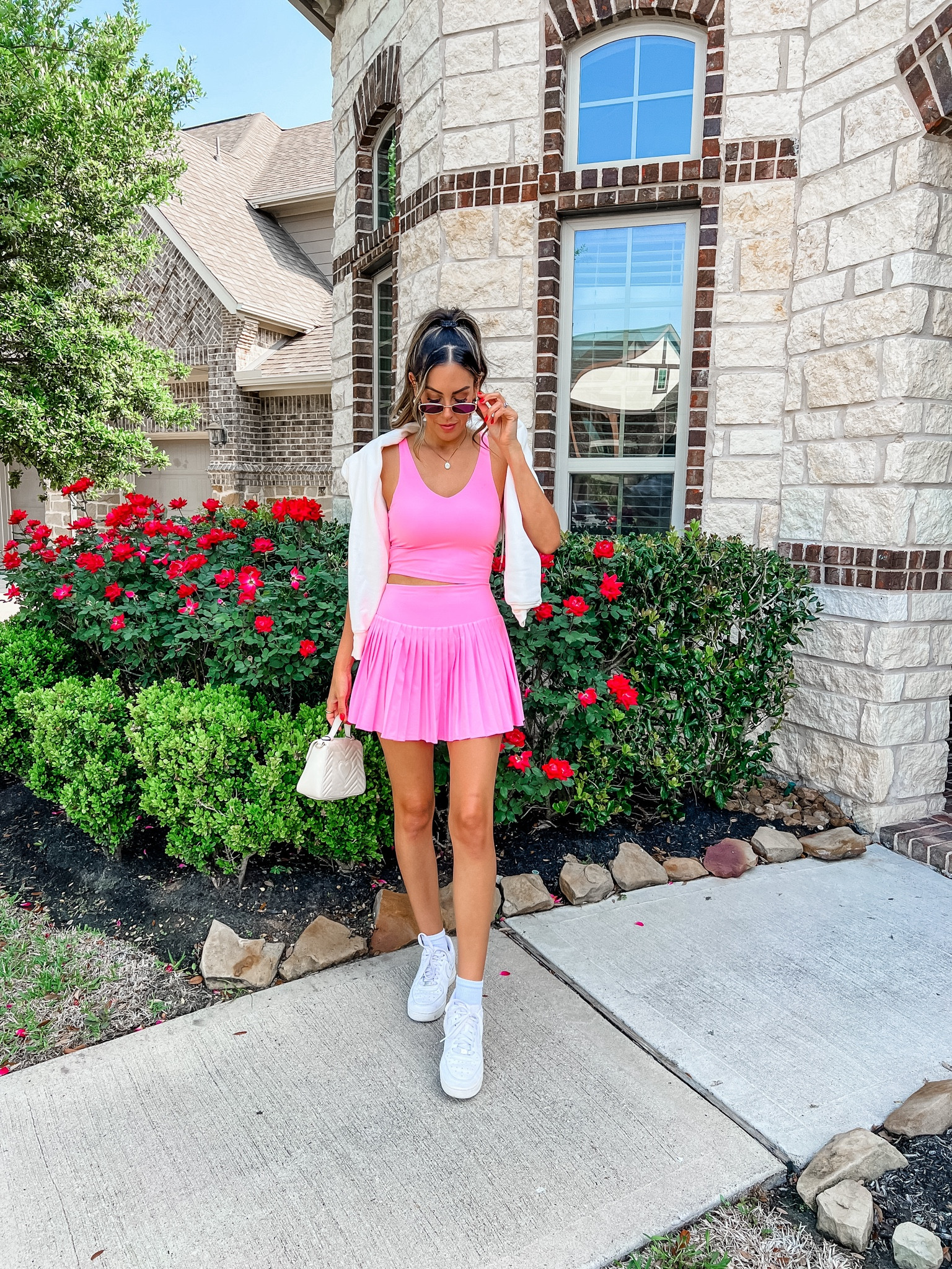 XS  in tank and skirt
Small in sweatshirt 

#LTKsalealert #LTKfindsunder50 #LTKstyletip