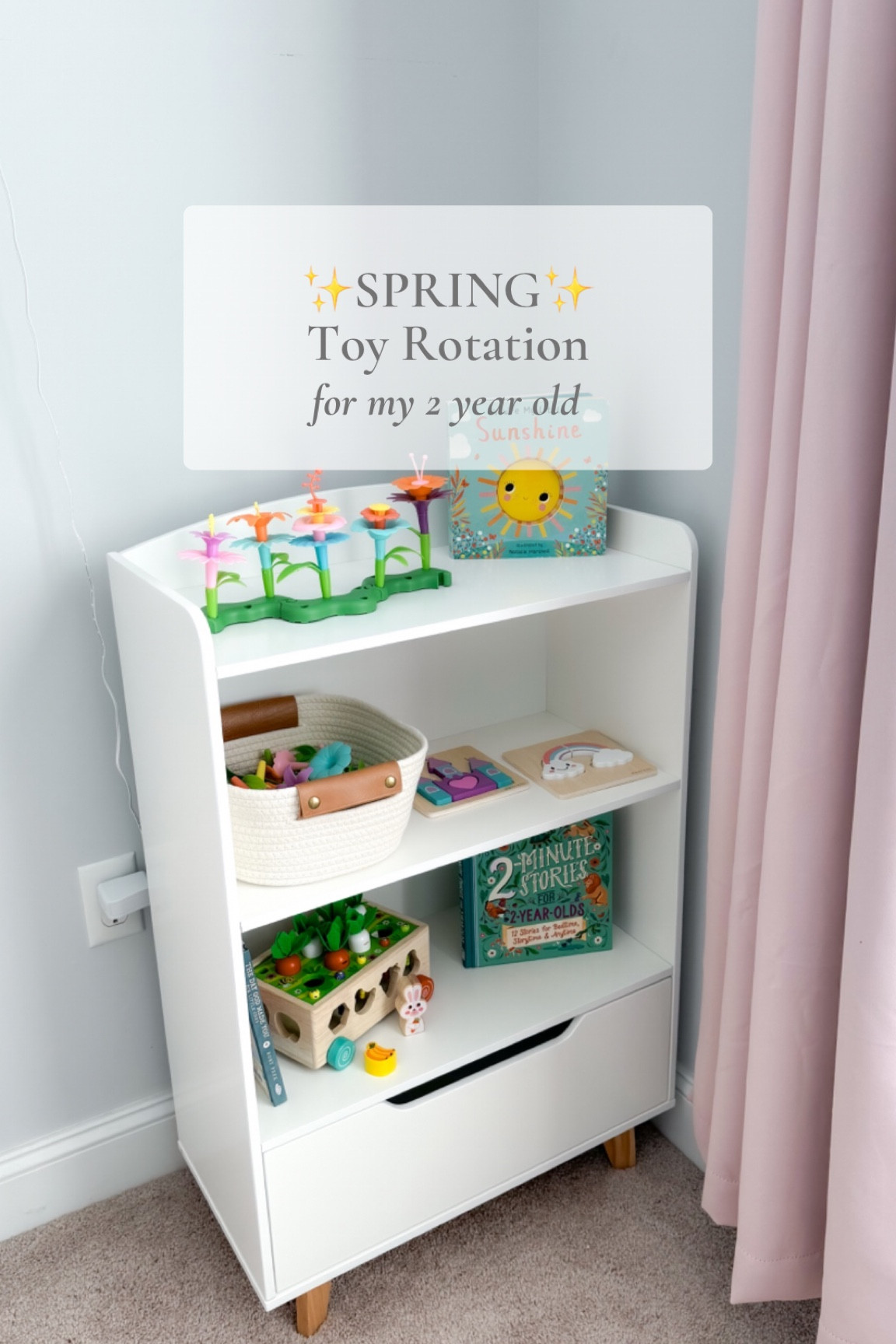 I did a spring toy rotation in my 2 year old’s room 🌸  

#LTKfamily #LTKkids #LTKSeasonal