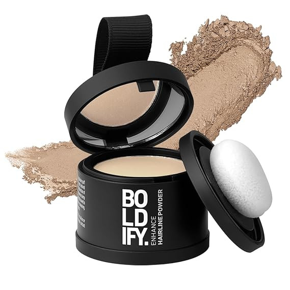 BOLDIFY Hairline Powder - Root Touch Up & Hair Loss Cover Up, Instant Gray Coverage 48-Hour Stain... | Amazon (US)