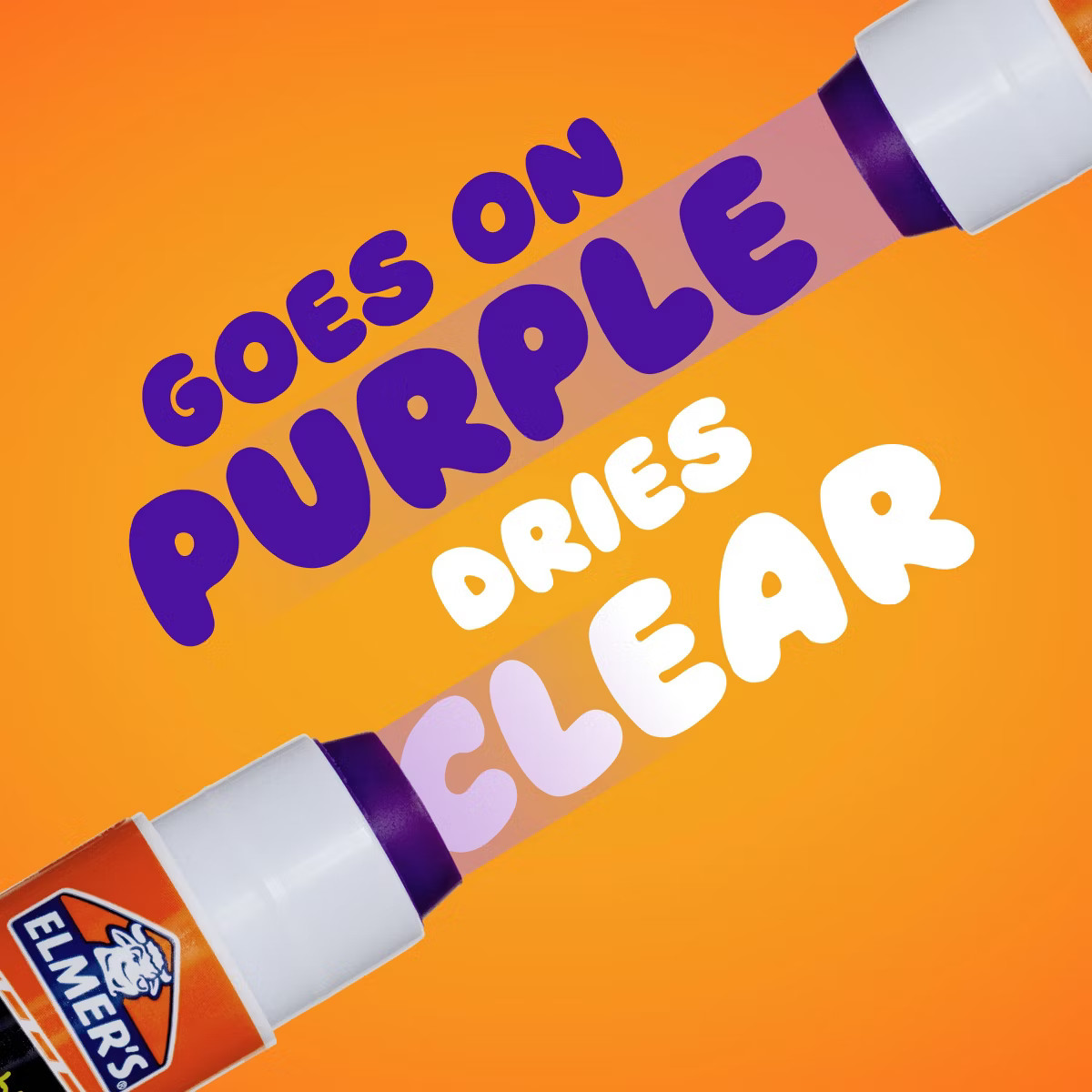 Elmer's 2pk Washable School Glue Sticks - Disappearing Purple | Target