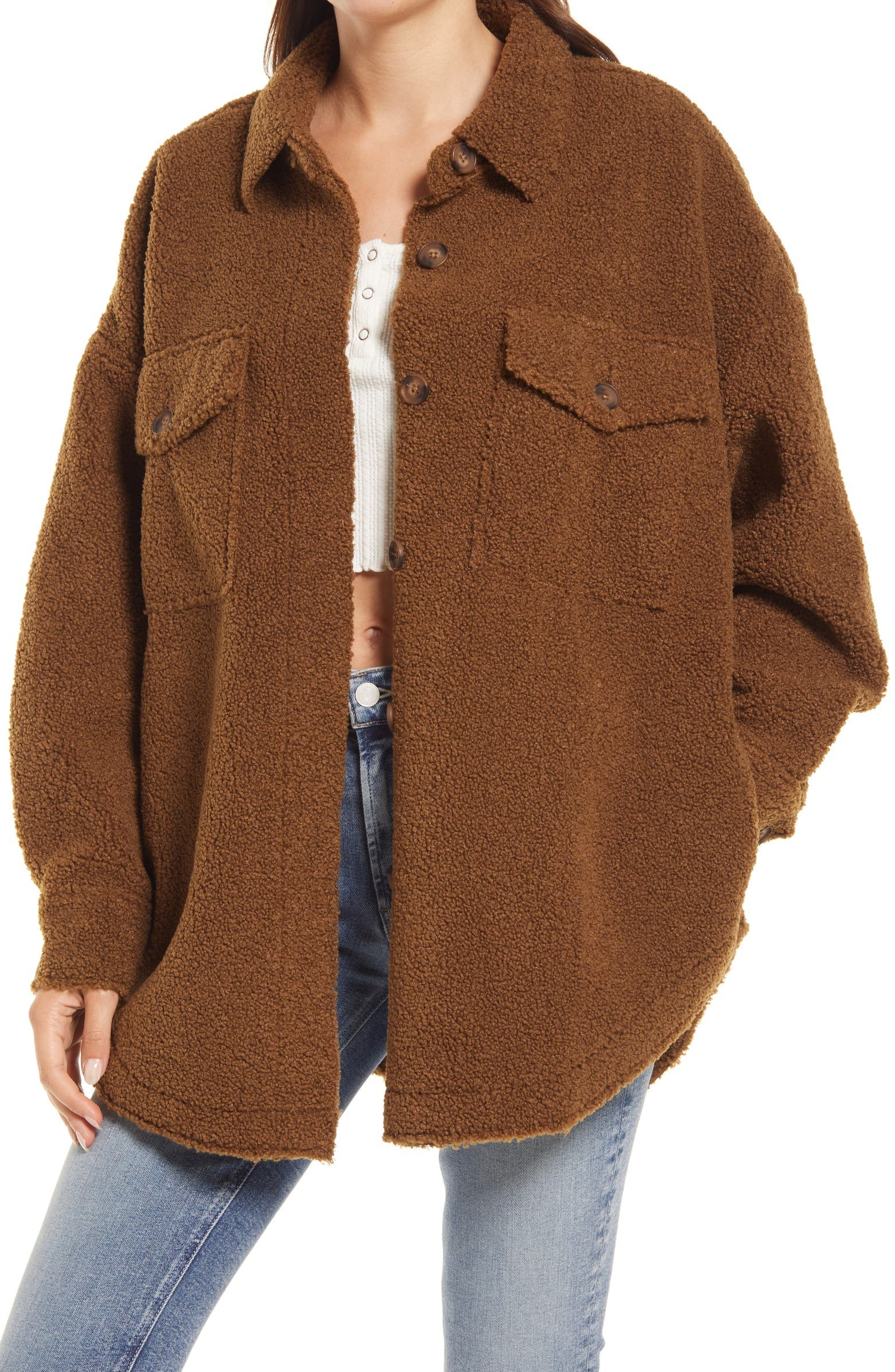 Contour Faux Shearling Jacket | Nordstrom