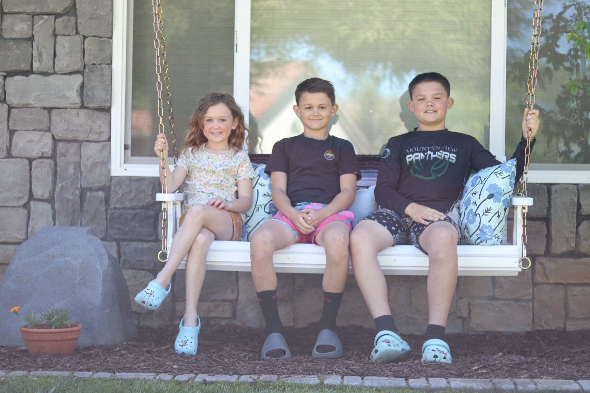 I found the perfect swing for our front porch area @wayfair! My nana had a swing just like this when I was a kid and now I can have one for my family!! Enjoy the mornings in your yard swinging and making memories together!! 
.
#wayfair #frontporchswing #frontporch #homegarden #homedecorideas #gardenmusthaves #springhome

#LTKhome #LTKSeasonal