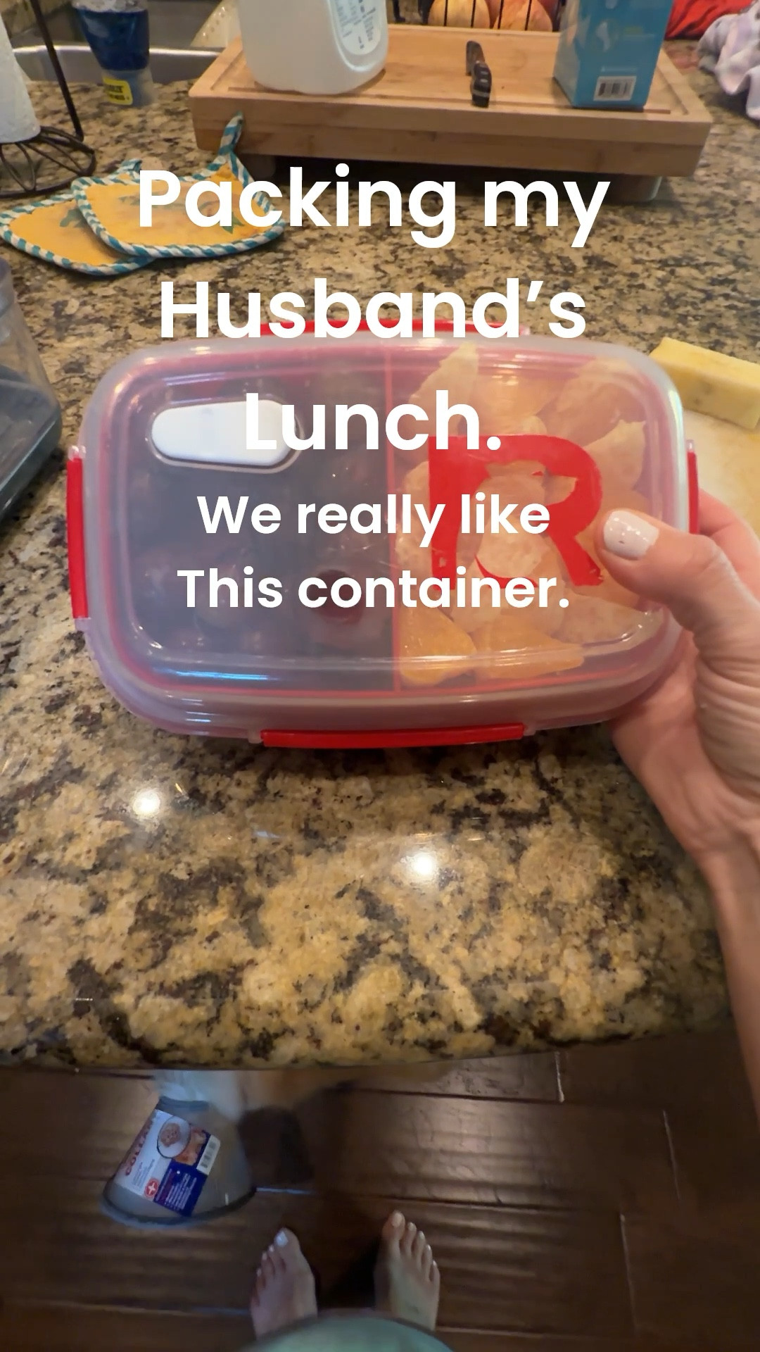 Packing my husband’s lunch. We really like this RTIC container. It works great for everything he takes to work. 
I love listening to music or an audio book while I pack his lunch. ♥️
Lunch container 
Packing lunch 

#LTKKids #LTKfoodie #LTKgrwm