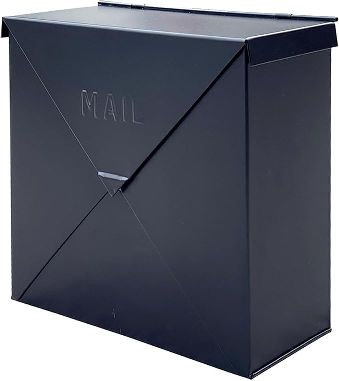 NACH Mailboxes for Outside Wall Mount, 10 x 10 x 4 inch Black Mailbox, Waterproof Mailboxes for O... | Amazon (CA)