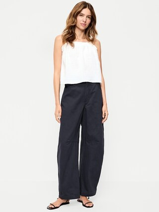 Mid-Rise Barrel Chino Pants | Old Navy (US)