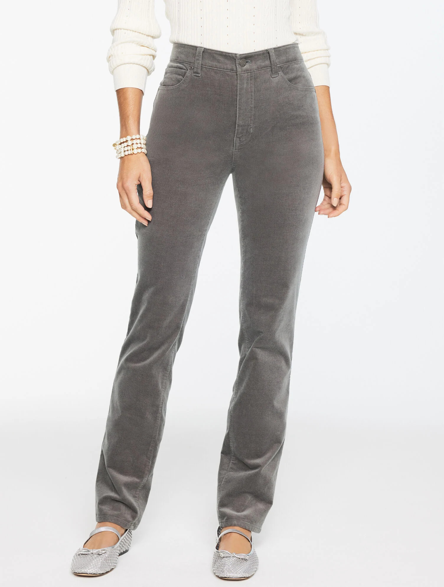 Straight Leg Stretch Corduroy Pants | Talbots