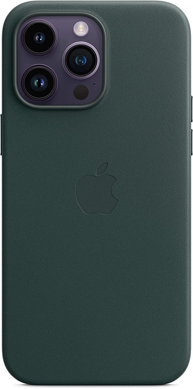 Apple iPhone 14 Pro Max Leather Case with MagSafe - Forest Green | Amazon (US)
