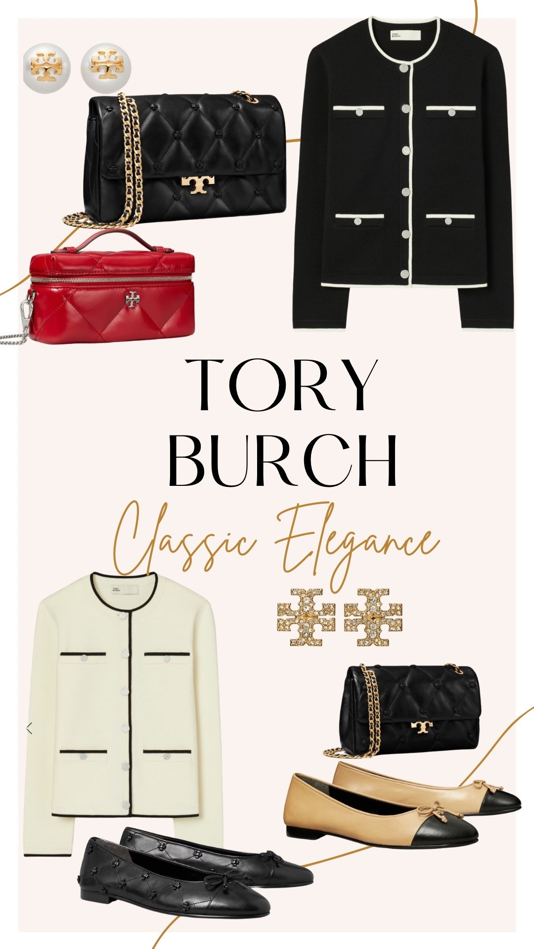 Tory Burch has classic pieces that are effortlessly elegant!