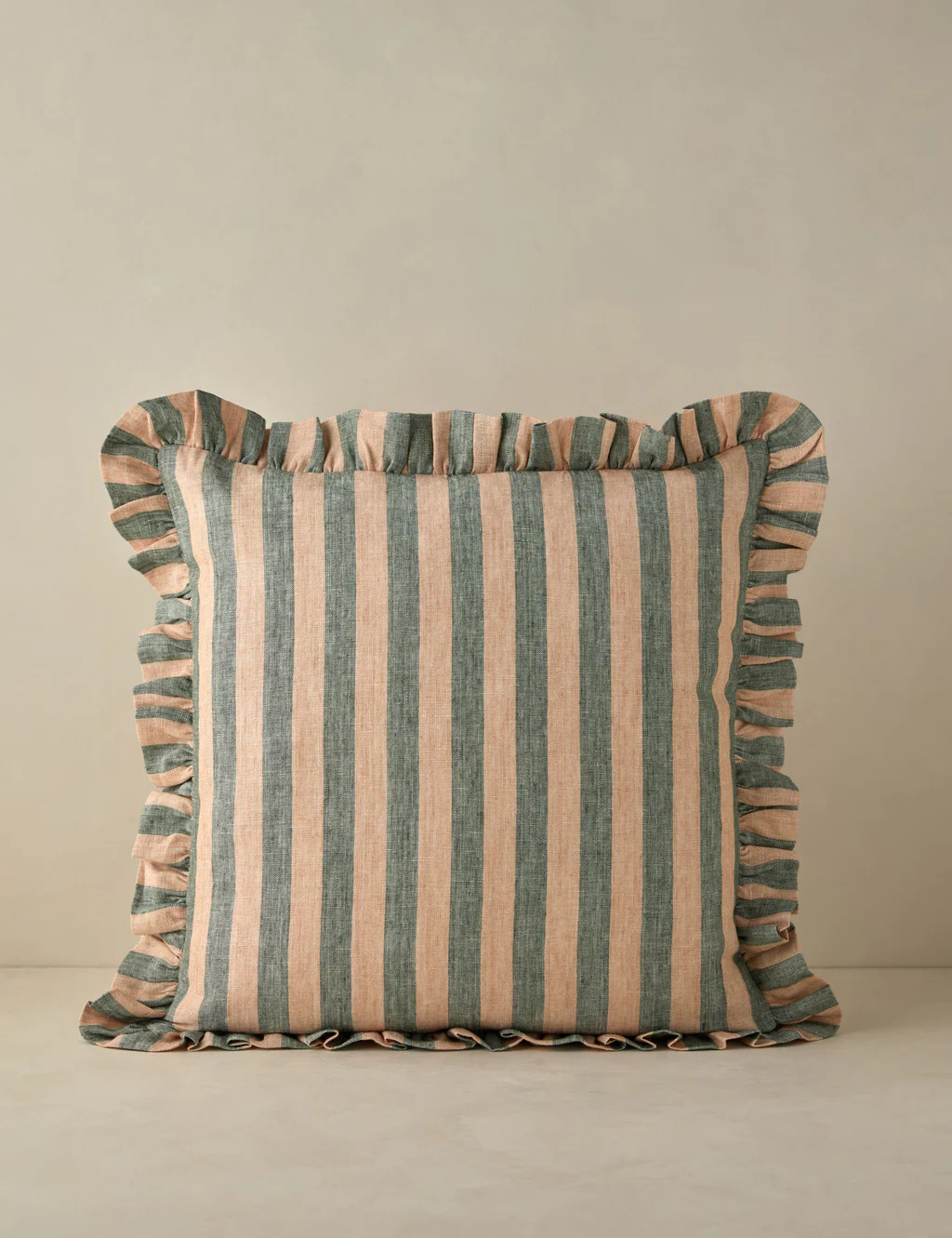 Amaroso Linen Ruffle Pillow | Lulu and Georgia 