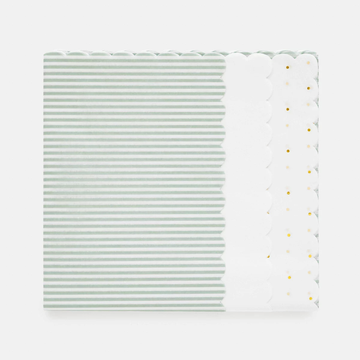 25ct Pinstripe & Swiss Dot Printed Tissue Paper Mint Green/White - Sugar Paper™ + Target | Target