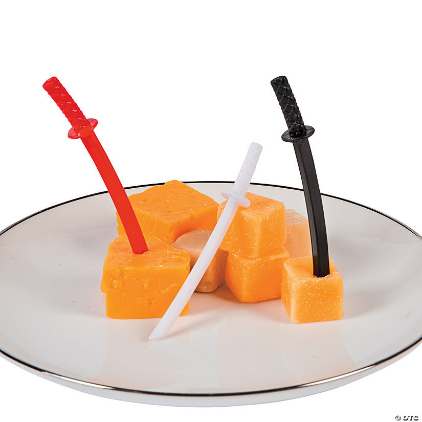 3" Bulk 72 Pc. Ninja Sword Plastic Picks | Oriental Trading Company