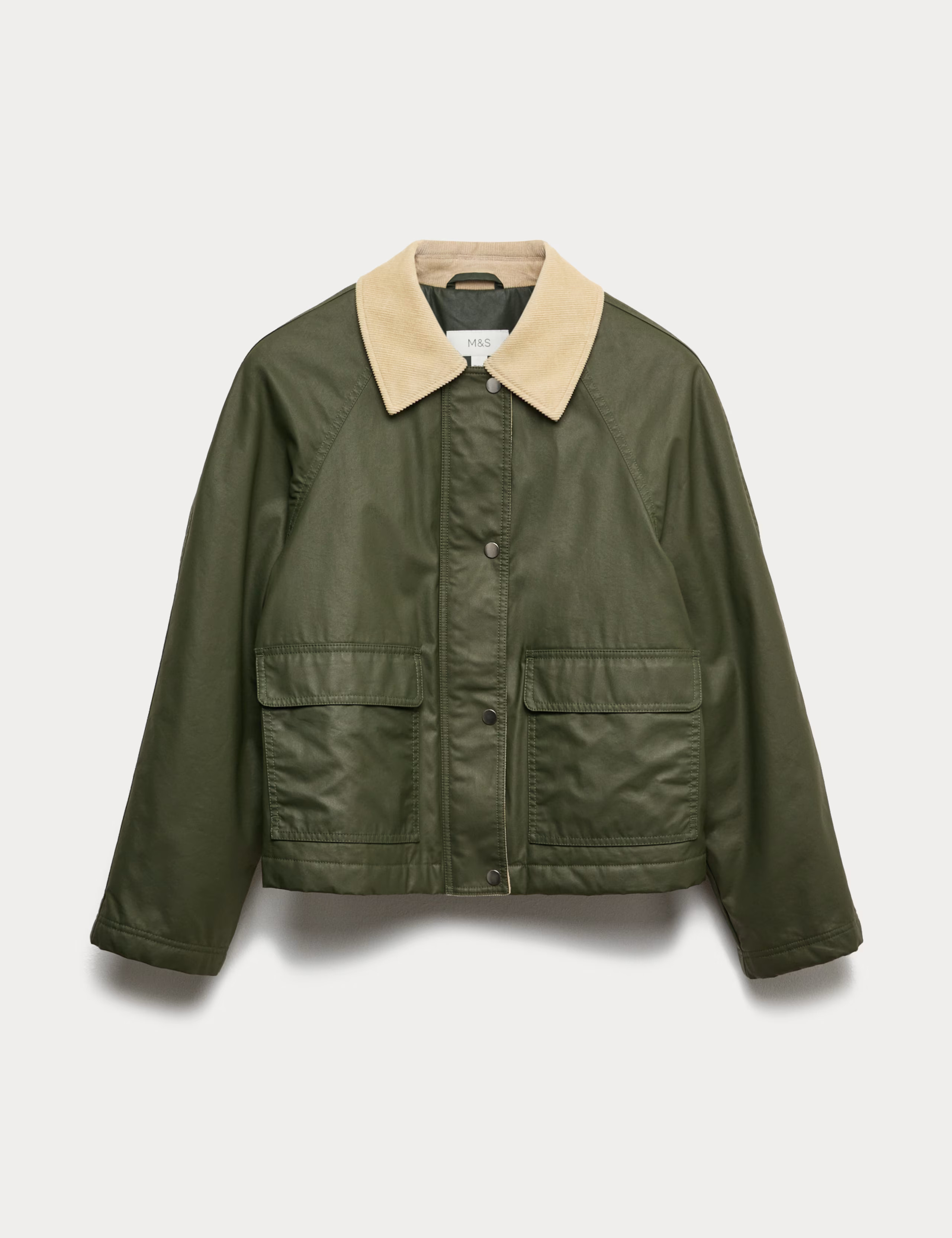 Waxed Look Short Utility Jacket | M&S Collection | M&S | Marks & Spencer (UK)