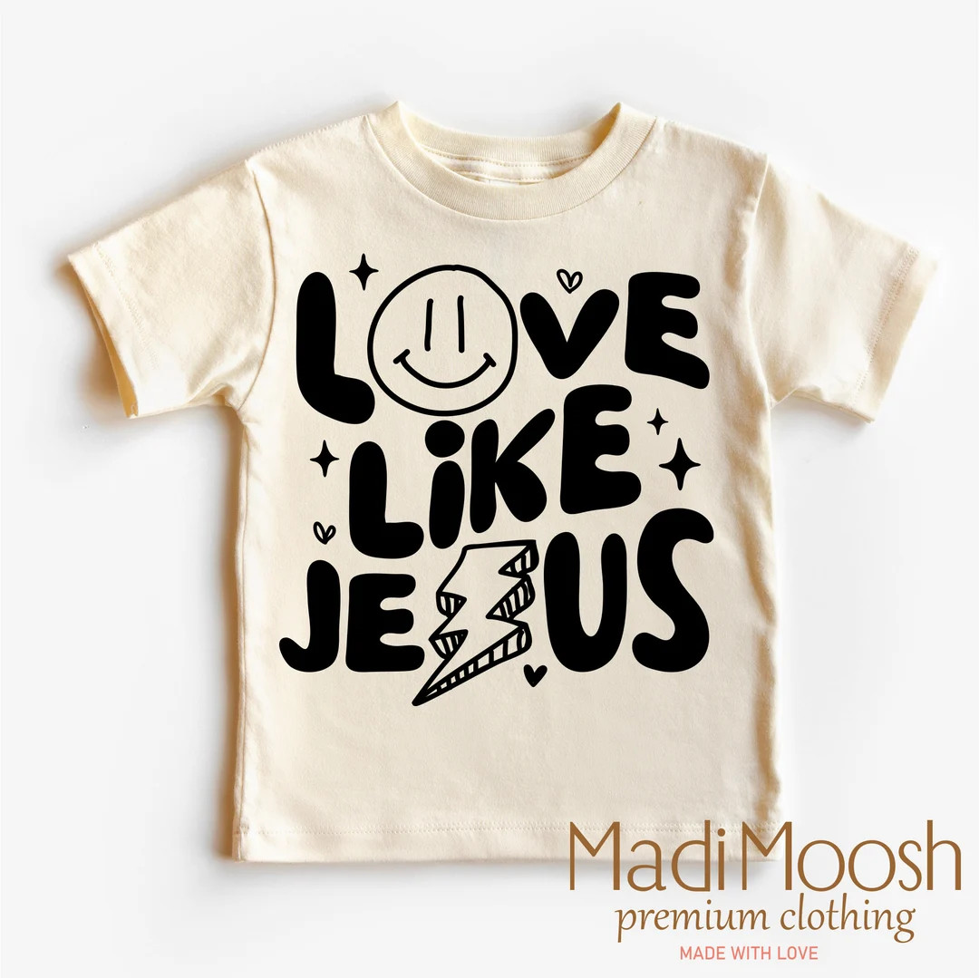Love Like Jesus Toddler Shirt - Christian Kids Shirt - Church Toddler Tee - Kids Shirt - Etsy | Etsy (US)