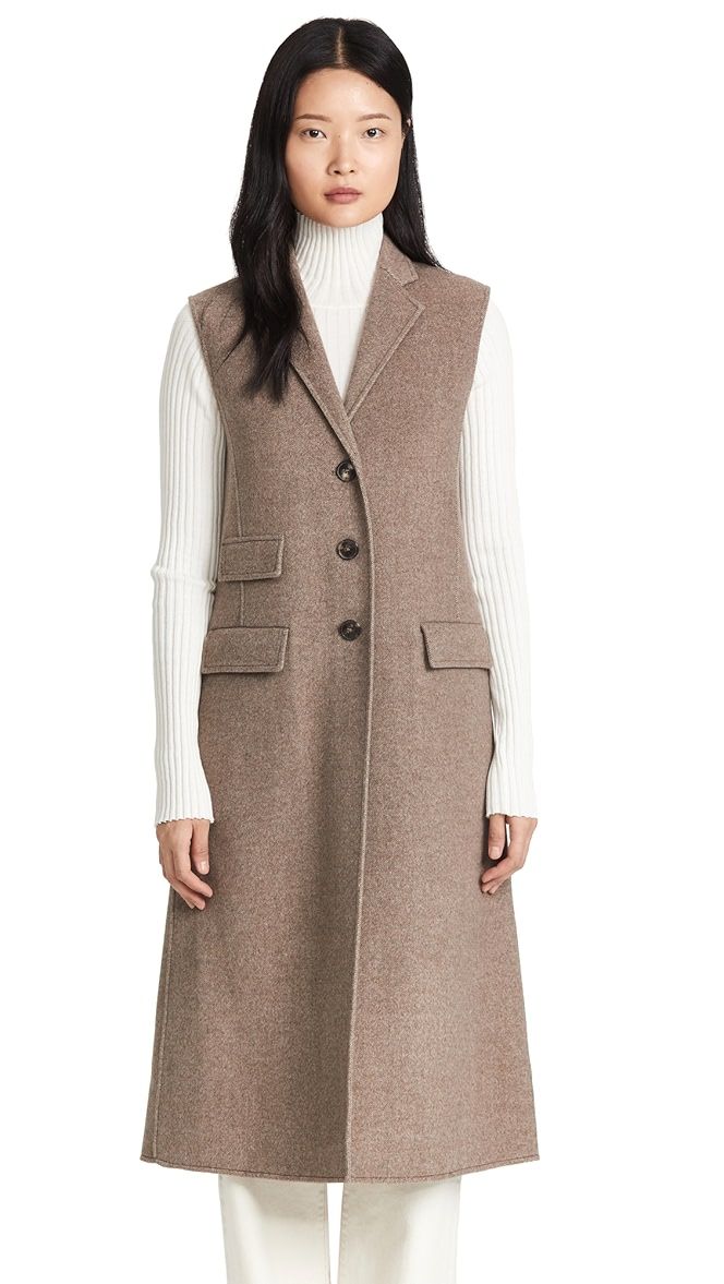 Double Faced Wool Tailored Vest | Shopbop