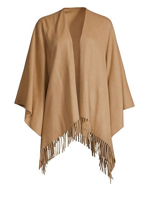 Fringe-Trim Cashmere Poncho | Saks Fifth Avenue