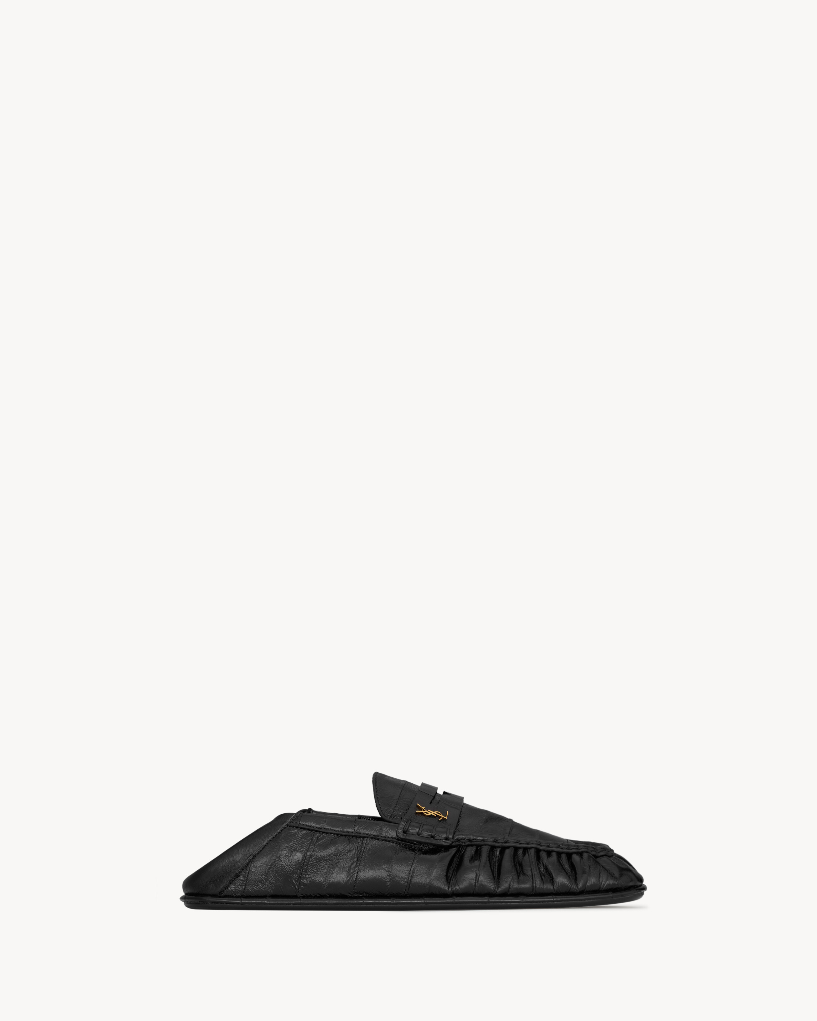 Saint Laurent Le Loafer Foldable In Hagfish - Black - Women - 37 | Saint Laurent Inc. (Global)