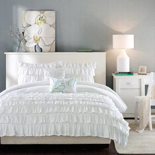 Demi Comforter Set by Intelligent Design - White - Full - Queen | Bed Bath & Beyond