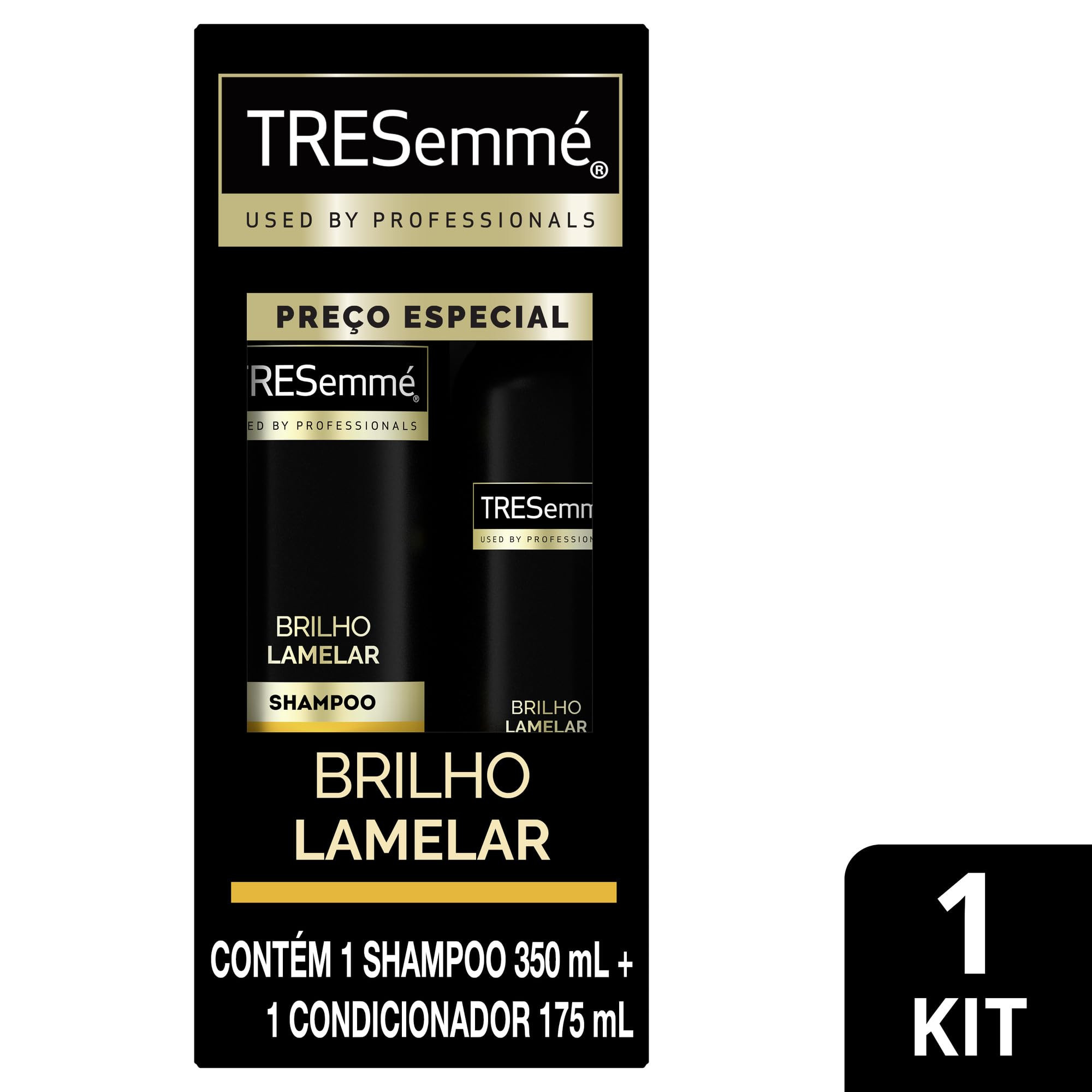 Kit Shampoo 350ml + Condicionador 175ml Tresemmé Brilho Lamelar | Amazon (BR)