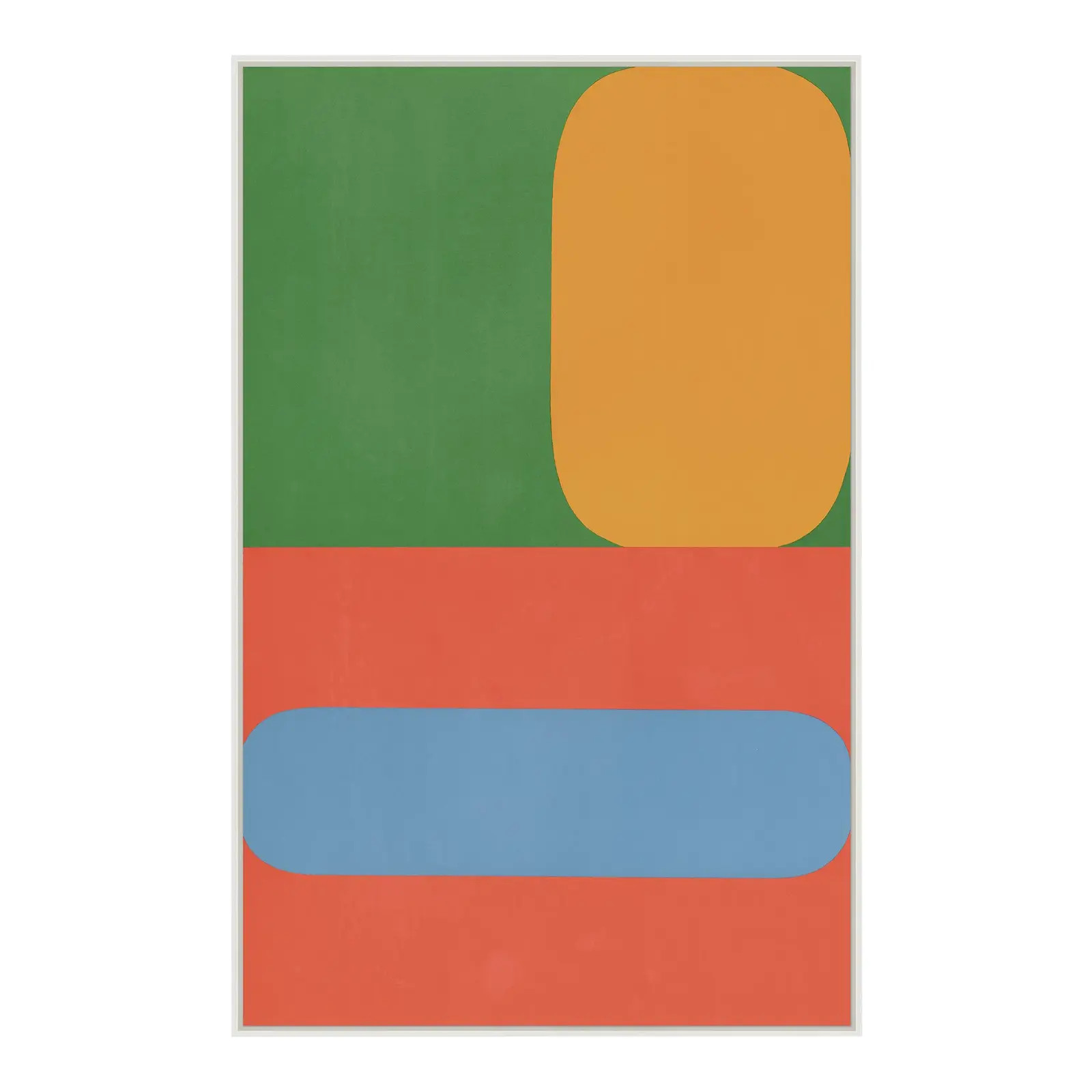 Color Blocks I Canvas - Hand Embellished Framed Art | Chairish