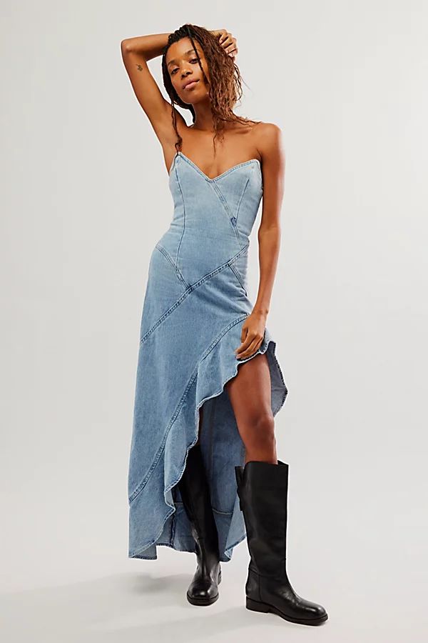 Amanda Uprichard Symone Denim Dress | Free People (Global - UK&FR Excluded)