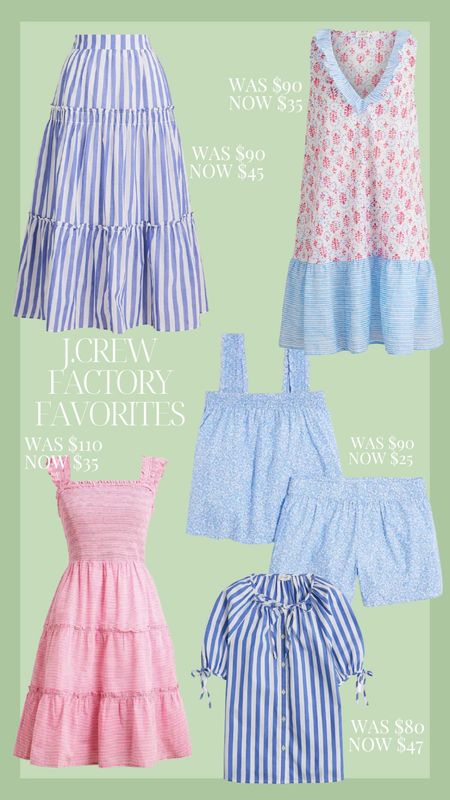 Favorites on sale at J.Crew factory! Such cute summer styles ☀️☀️

#LTKtravel #LTKSeasonal #LTKsalealert