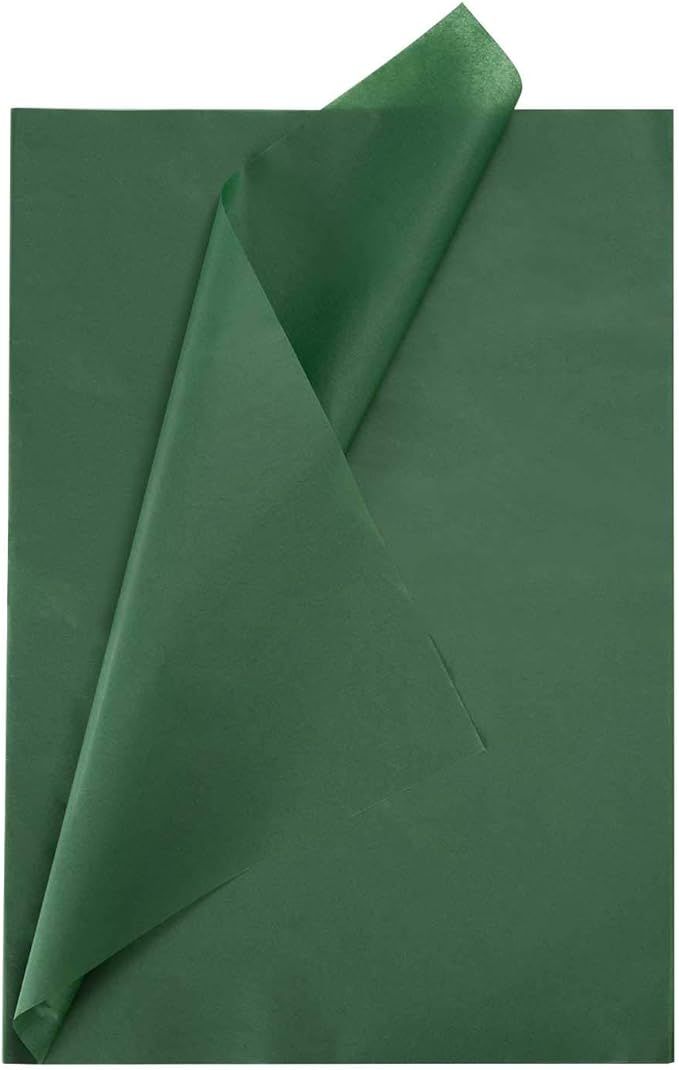 Dark Green Premium Tissue Paper Wrapper Paper 20 x 28 Inch (10 Sheets) Gift Flower Wrapping Paper... | Amazon (US)
