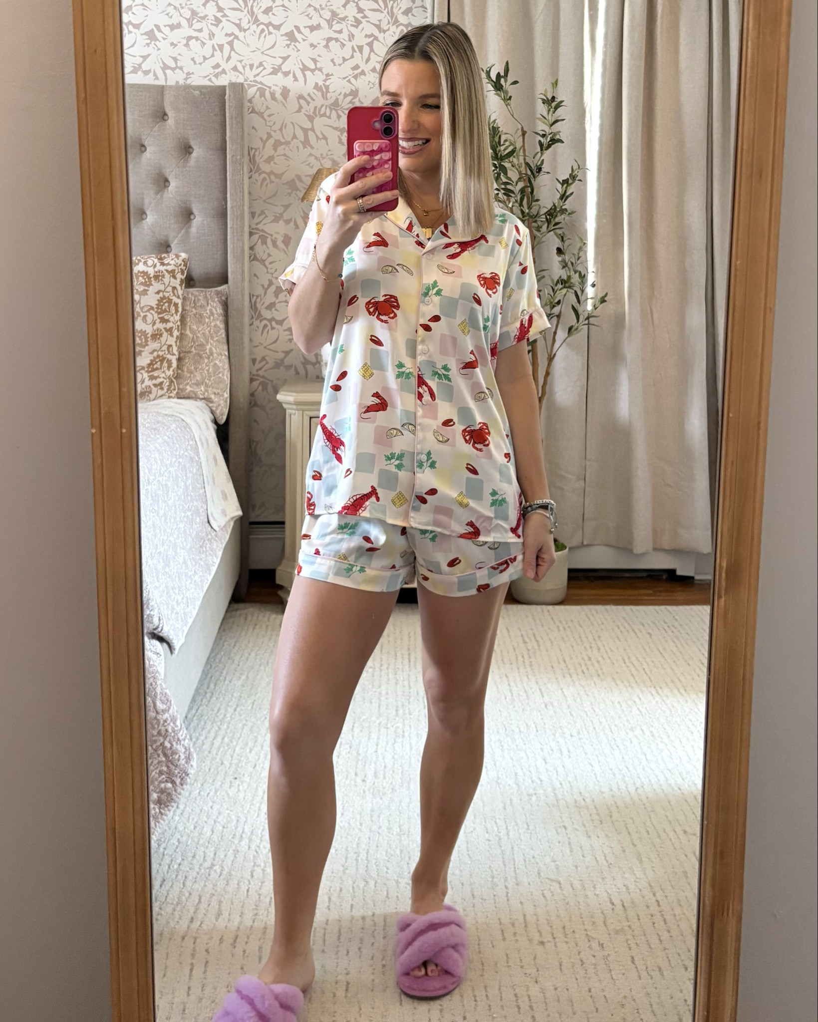 Lobster coastal pajamas from Walmart!!! These are sooo good! High sell out risk! 

#LTKPetite #LTKootd #LTKSaleAlert