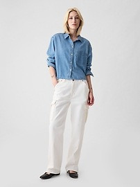 Cropped Denim Shirt | Gap (US)