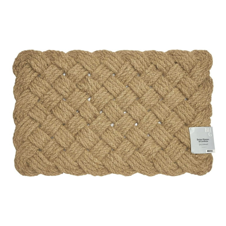 Better Homes & Gardens Natural Braided Coir Outdoor Doormat, 18" x 30" | Walmart (US)