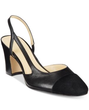 Ivanka Trump Liah Slingback Block-Heel Pumps Women's Shoes | Macys (US)