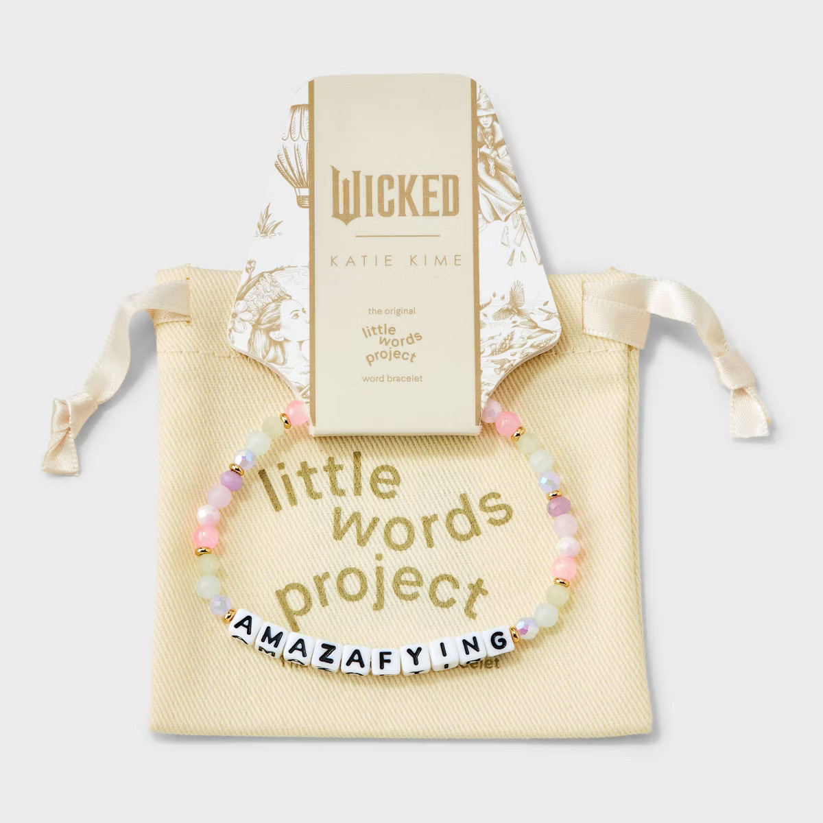 Little Words Project x Wicked "Amazafying" Beaded Bracelet - Pink/Purple/Pearl | Target