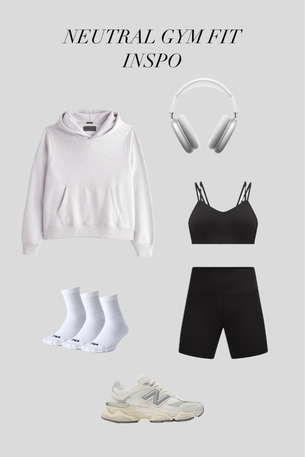 neutral gym outfit 