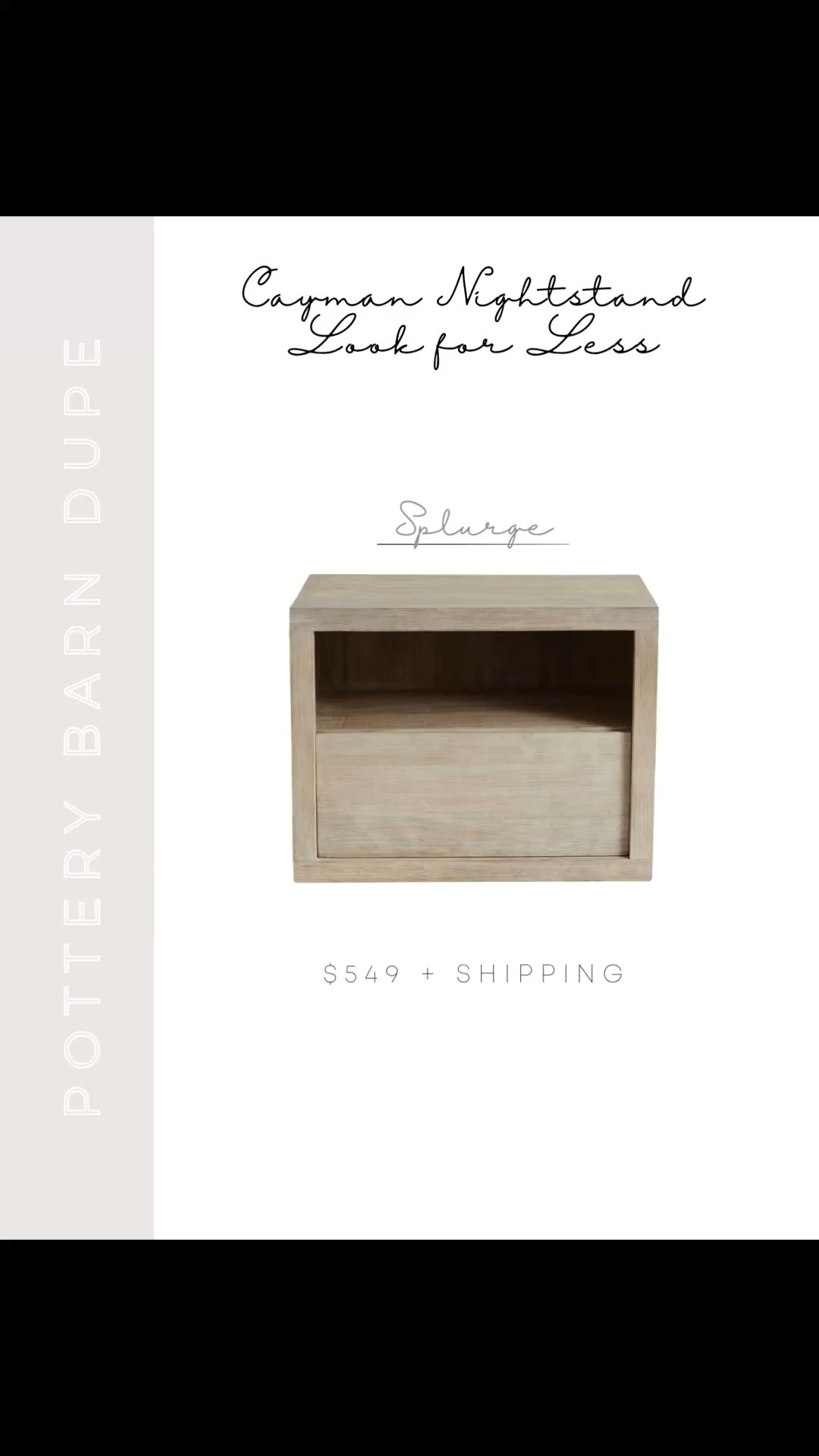 One of my most shopped posts — the Pottery Barn Cayman nightstand dupe 🤍 If you love the look of the Cayman nightstand but not the price tag these are the best look-for-less options I’ve found. Same warm wood tones and timeless style, way more budget friendly. Linking everything here.

#LTKHome #LTKSaleAlert