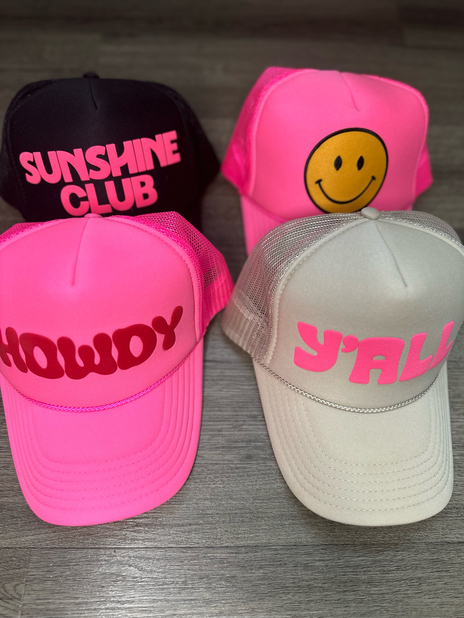 My trucker hat obsession is real! These neon colors are so bright and fun for summer✨

#LTKunder50 #LTKstyletip #LTKFind