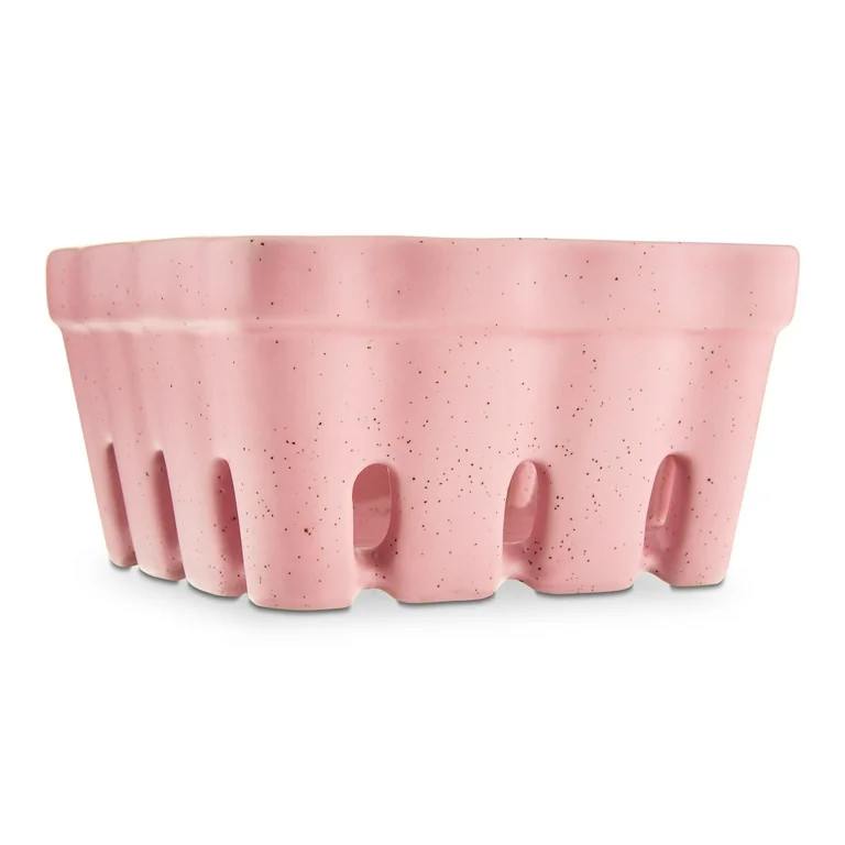 Ceramic Berry Basket, Pink, 5" x 3", Easter by Way To Celebrate | Walmart (US)