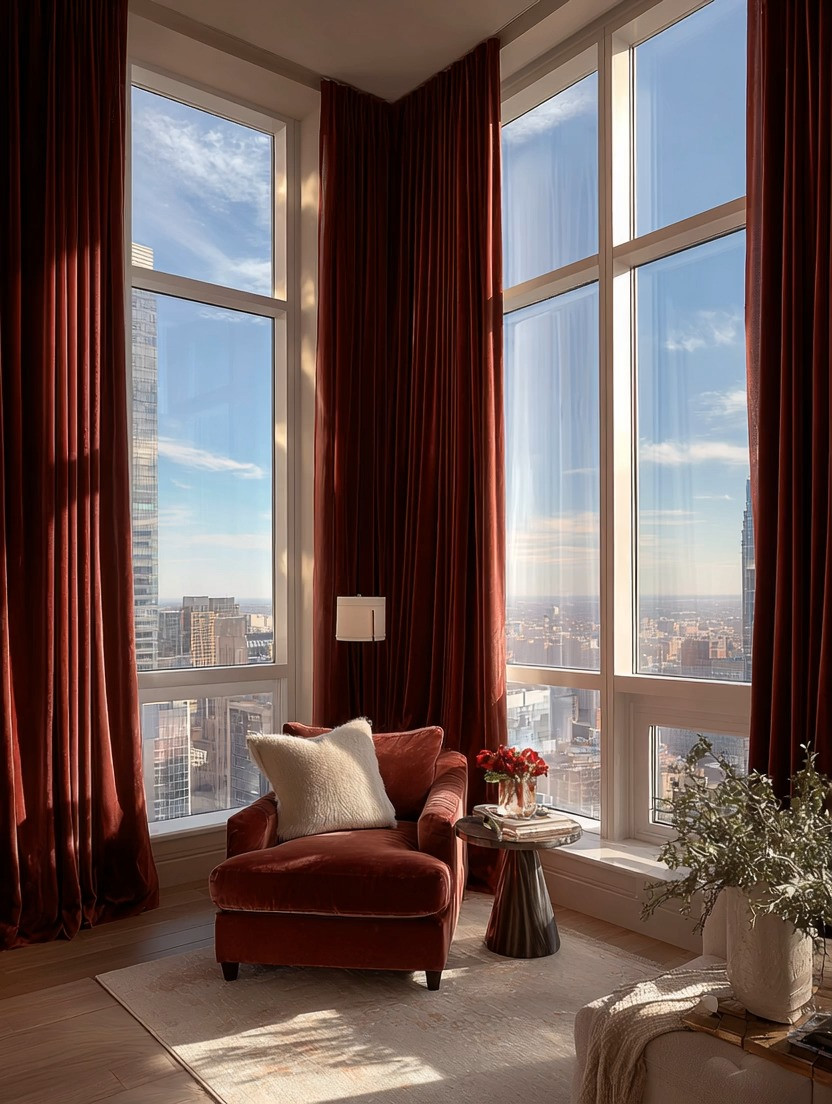 This penthouse look? It’s simpler than you think.

Rich, dramatic, and effortlessly elegant — this is the kind of space that feels elevated the moment you walk in. And the best part… you don’t need a penthouse to create it.

You only need two elements.

1. Floor-length burgundy curtains
Go full height. Let them frame your windows and instantly add depth, warmth, and that luxurious, hotel-like feel.

2. A matching velvet lounge chair
This is where the magic happens. The texture, the color, the presence — it turns any corner into a statement.

That’s it.

Add a small side table, a soft rug, maybe a plant… and suddenly you’ve created a space that feels intentional, cozy, and undeniably elegant.

Perfect for a living room corner, a bedroom nook, or even an empty loft space that needs purpose.

We’ve curated multiple burgundy curtain options and velvet lounge chairs in our edit — so you can recreate this look in a way that fits your space perfectly.

Because luxury isn’t about size…
it’s about how you style it.

#LivingRoomDecor #HomeStyling #ElegantInteriors #LTKHome 

 #LTKHome