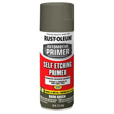 Rust-Oleum  Stops Rust Flat Dark Green Spray Primer (NET WT. 12-oz) | Lowe's