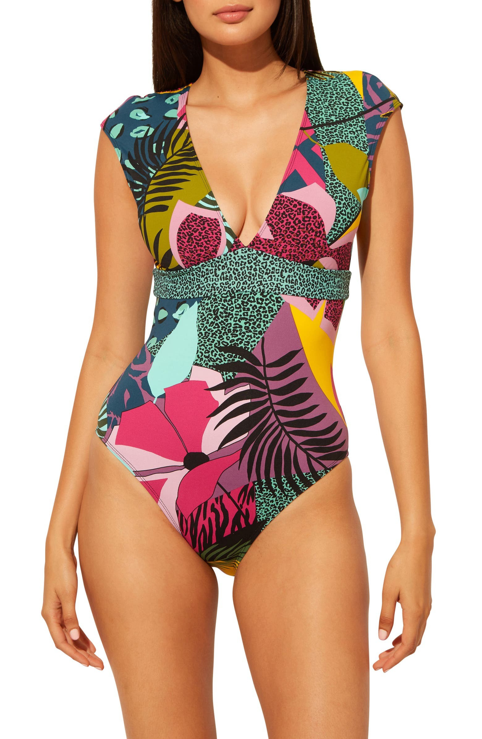 Jungle Book Cap Sleeve One-Piece Swimsuit | Nordstrom