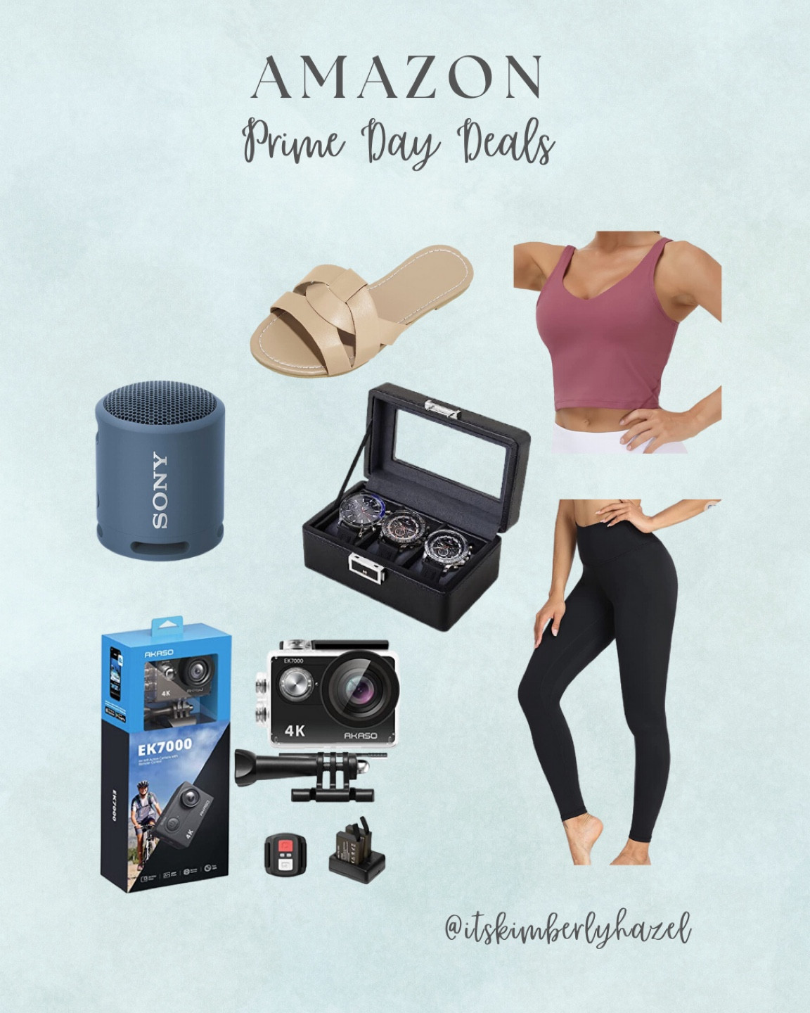 What’s in my cart for Amazon prime deals!!! Waterproof speaker, watch box, go pro, beige summer sandals, workout top, full length leggings

#LTKxPrimeDay #LTKunder50 #LTKsalealert