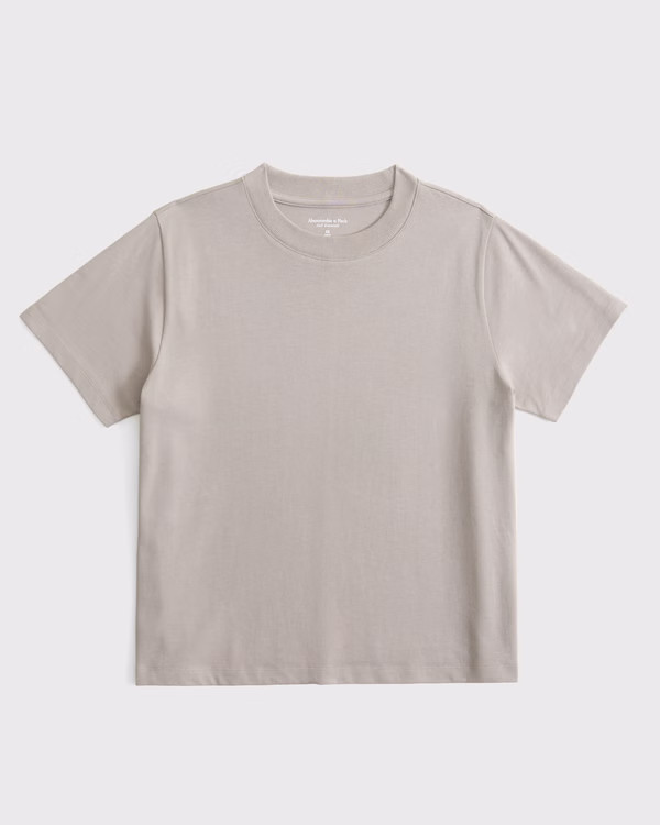 Essential Premium Polished Easy Tee | Abercrombie & Fitch (US)