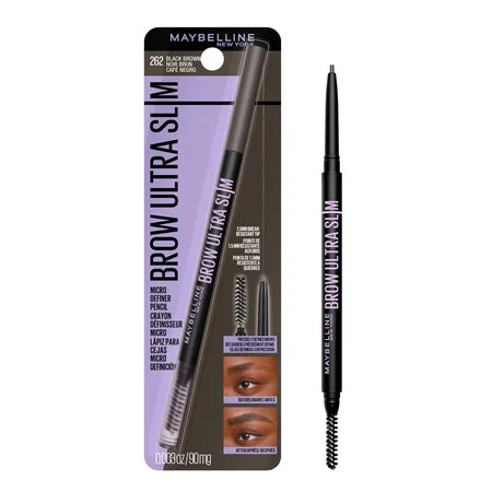 Maybelline Express Brow Ultra Slim Pencil Eyebrow Makeup, Black Brown | Walmart (US)