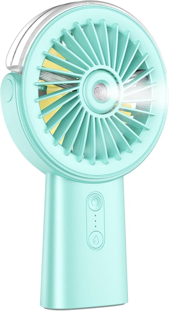 Otlonpe Misting Fan Portable Handheld Fan, 4000mAh Hand Held Mist Fan Rechargeable Power Bank, 90... | Amazon (US)