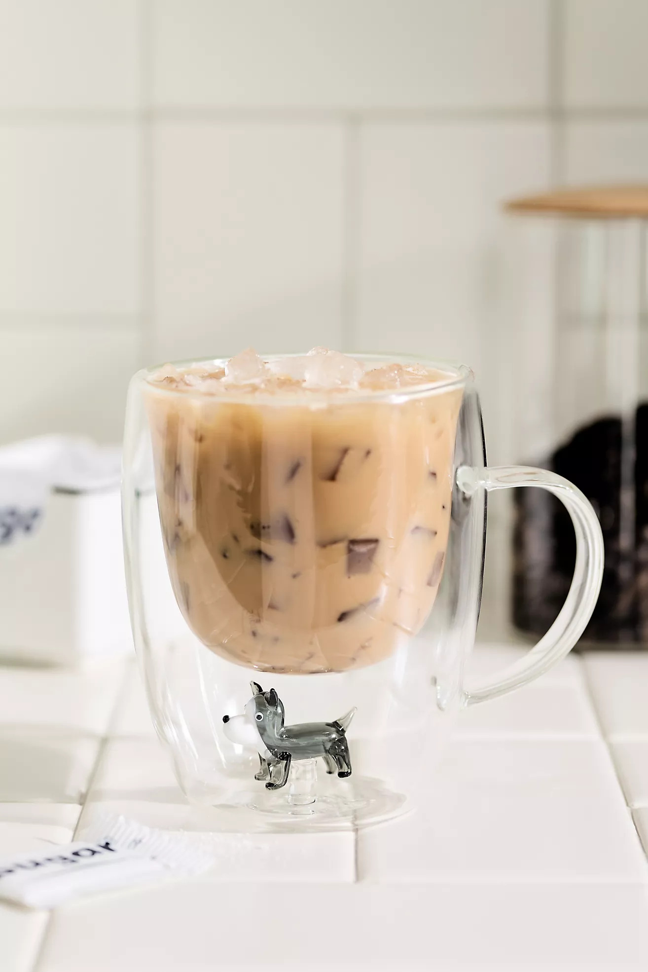 Double-Wall Glass Dog Mug | Anthropologie (US)