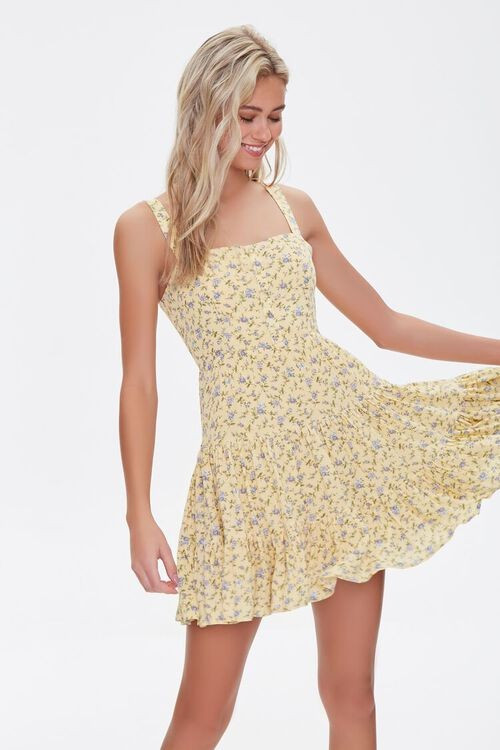 Floral Fit & Flare Mini Dress | Forever 21 | Forever 21 (US)