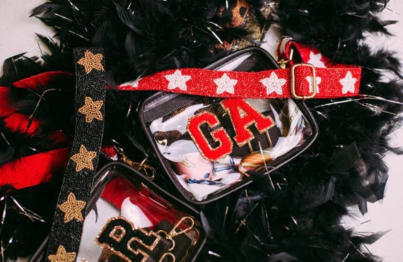 Black Customizable Stadium + Concert Purse | Ships QUICK | High Quality | Etsy (US)