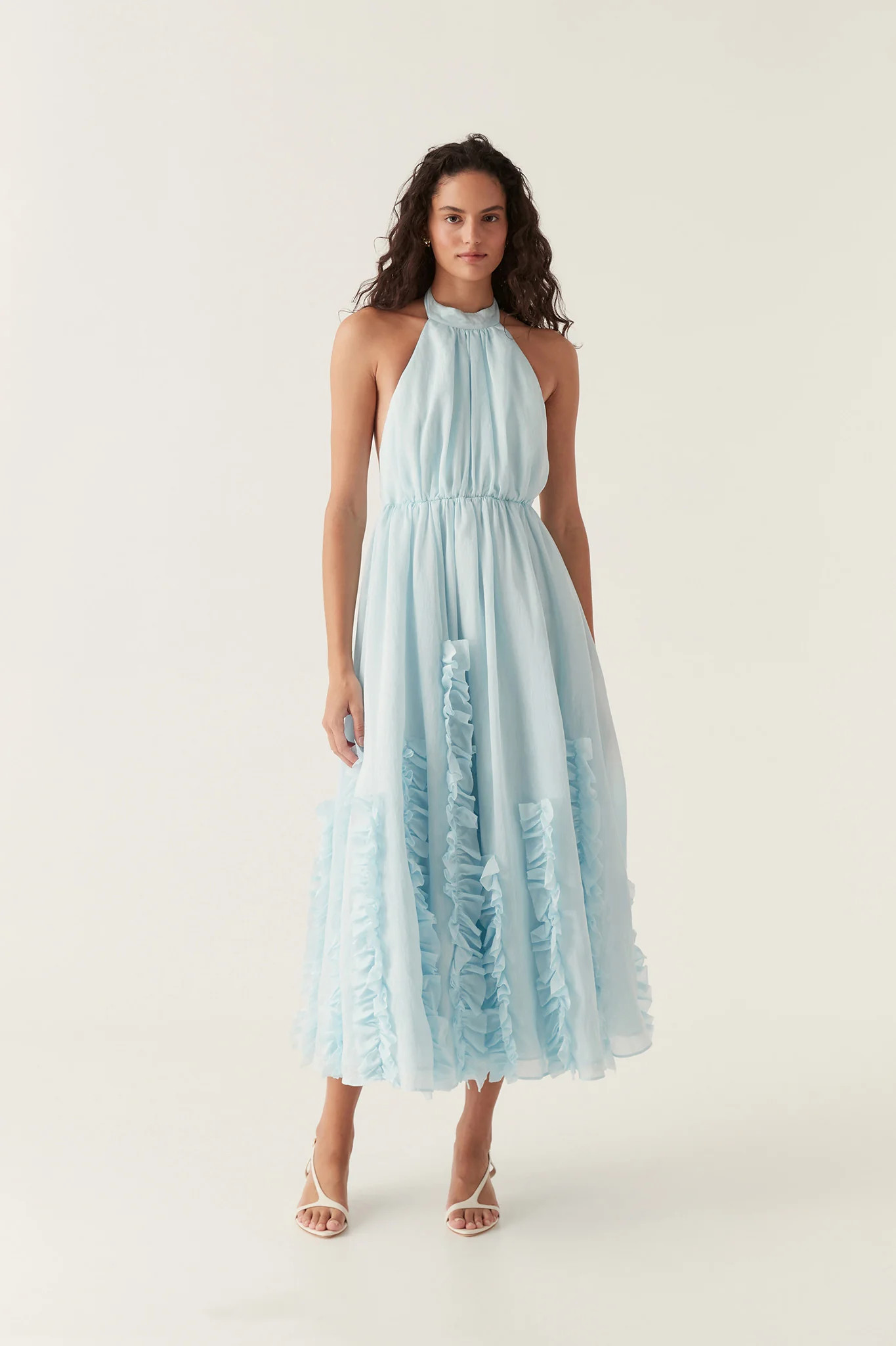 Hilma Frill Maxi Halter Dress | aje. (US, UK, Europe, ROW)